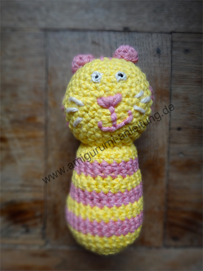 So sieht die die Amigurumi-Katze Paulina aus.