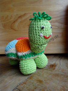 Die Amigurumi-Schildkröte Flora