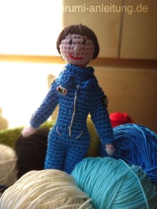 Amigurumi Astronautin Samantha Cristoforetti