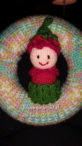 Amigurumi Blumenwichtel gehäkelt